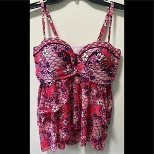 Tankini top swimwear medium